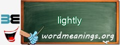 WordMeaning blackboard for lightly